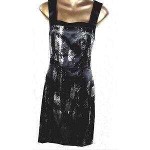 Roberto Cavalli  Just Cavalli Sz 42  IT Black Dress Metallic Accents